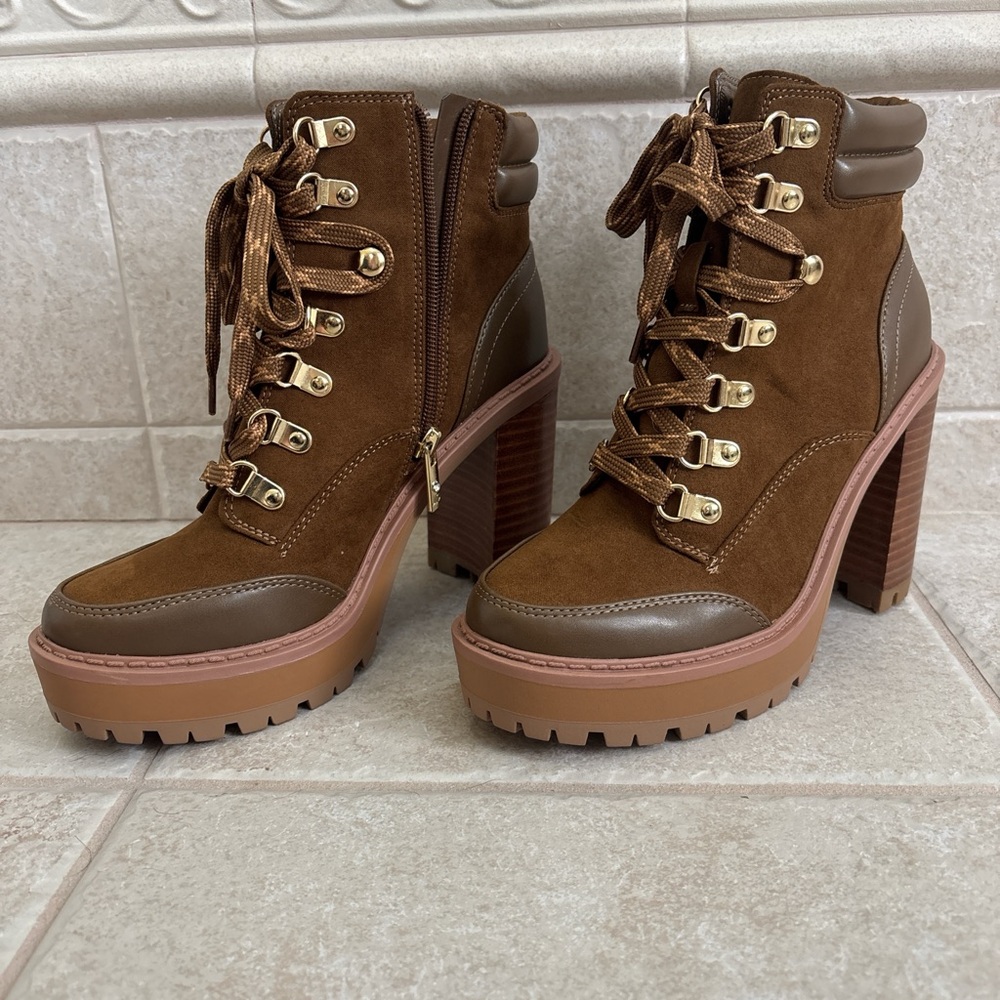 JLo platform ankle bootie